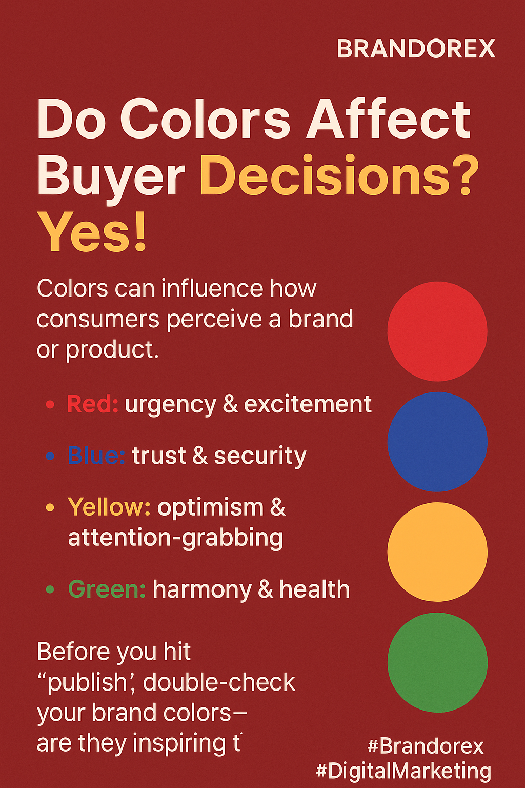 Do Colors Affect Buyer Decisions? Yes!